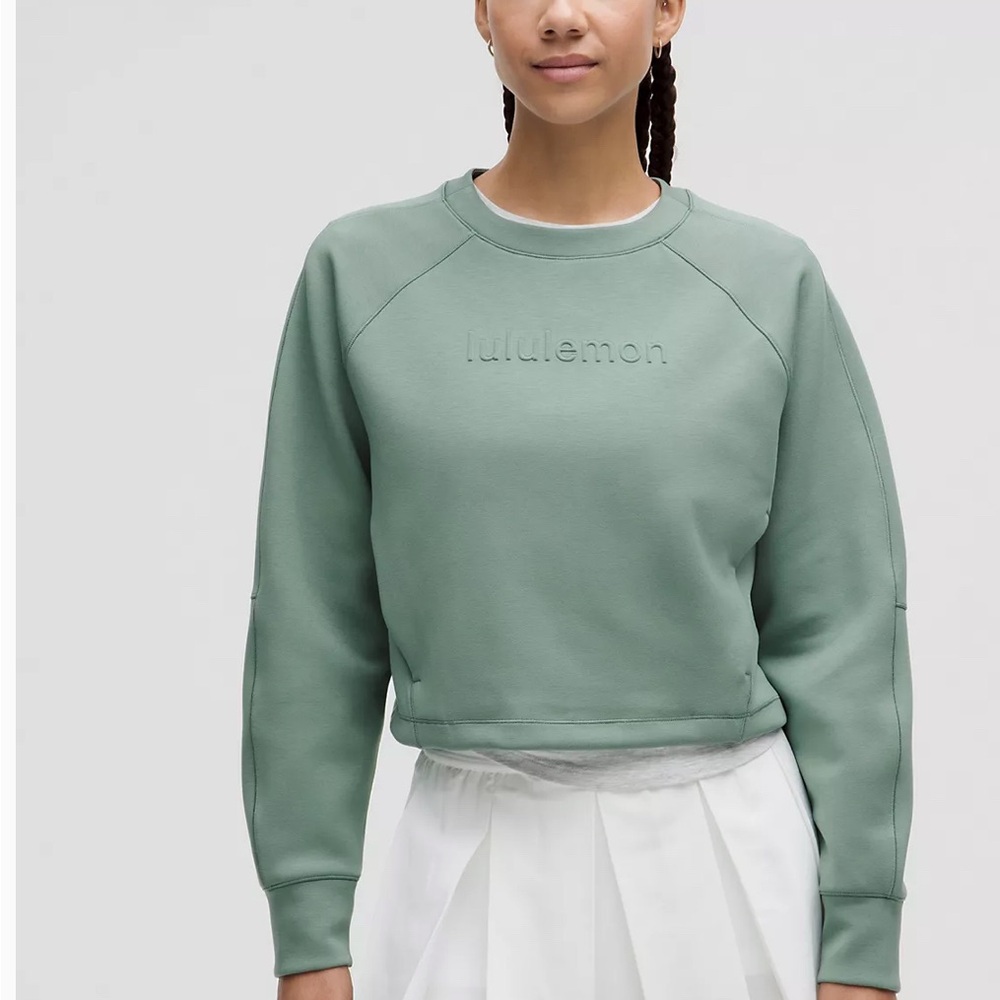 NWT Lululemon Smooth Spacer Cropped Pullover Graphic Top